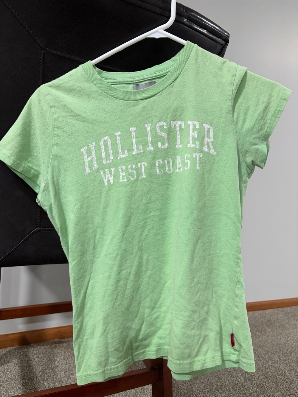 Hollister Light Green 'West Coast' Graphic Tee